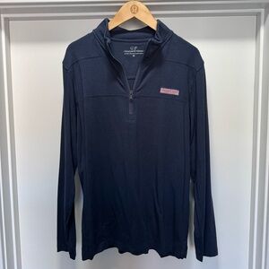 Vineyard Vines Navy Half-Zip